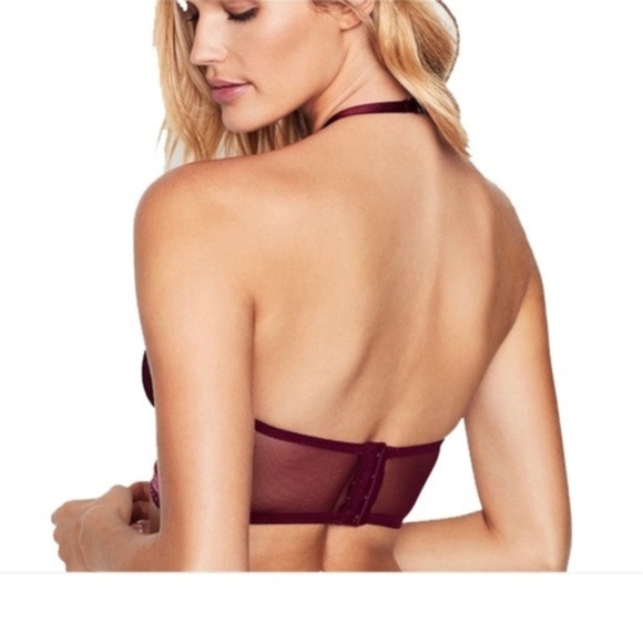 🔥2/30$ NWT VS Sexy Eyelash Lace High Neck Bra - Picture 2 of 7
